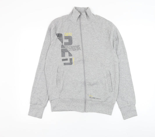 Crazy Kids Boys Grey Cotton Full Zip Sweatshirt Size 12 Years Zip
