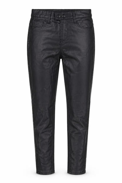 Urban Jeans Womens Black Cotton Trousers Size S L28 in Regular Zip