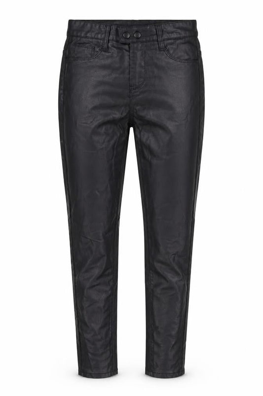Urban Jeans Womens Black Cotton Trousers Size S L28 in Regular Zip