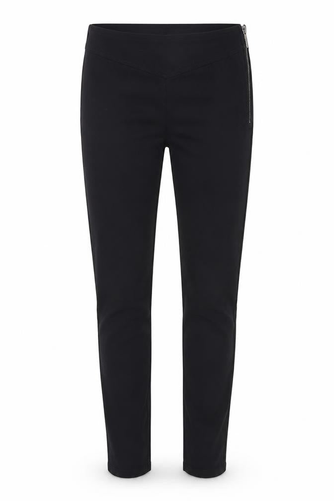 FC Jeans Womens Black Cotton Skinny Jeans Size 6 L32 in Extra-Slim Zip