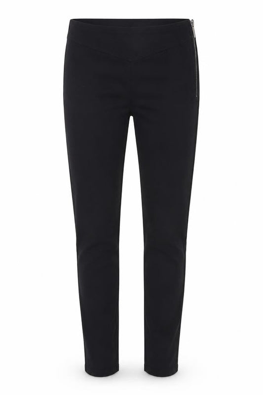 FC Jeans Womens Black Cotton Skinny Jeans Size 6 L32 in Extra-Slim Zip