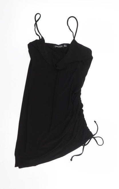 Cameo Rose Womens Black Polyester Tunic Tank Size 8 Cowl Neck