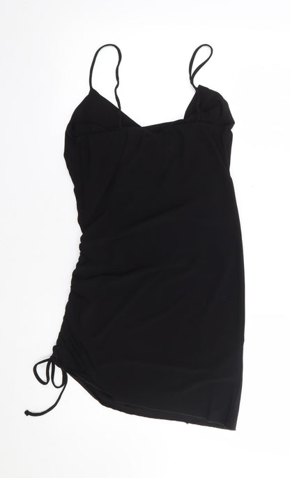 Cameo Rose Womens Black Polyester Tunic Tank Size 8 Cowl Neck