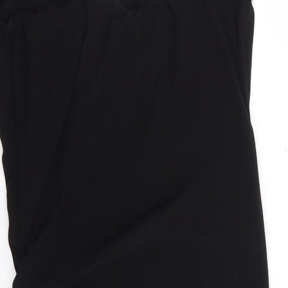 Cameo Rose Womens Black Polyester Tunic Tank Size 8 Cowl Neck
