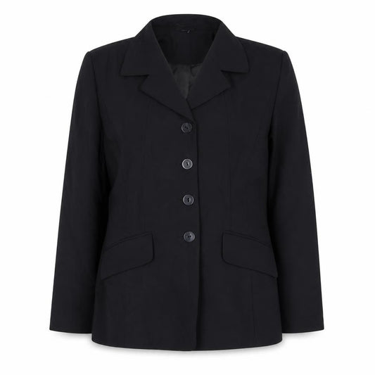Berkertex Womens Black Polyester Jacket Suit Jacket Size 12