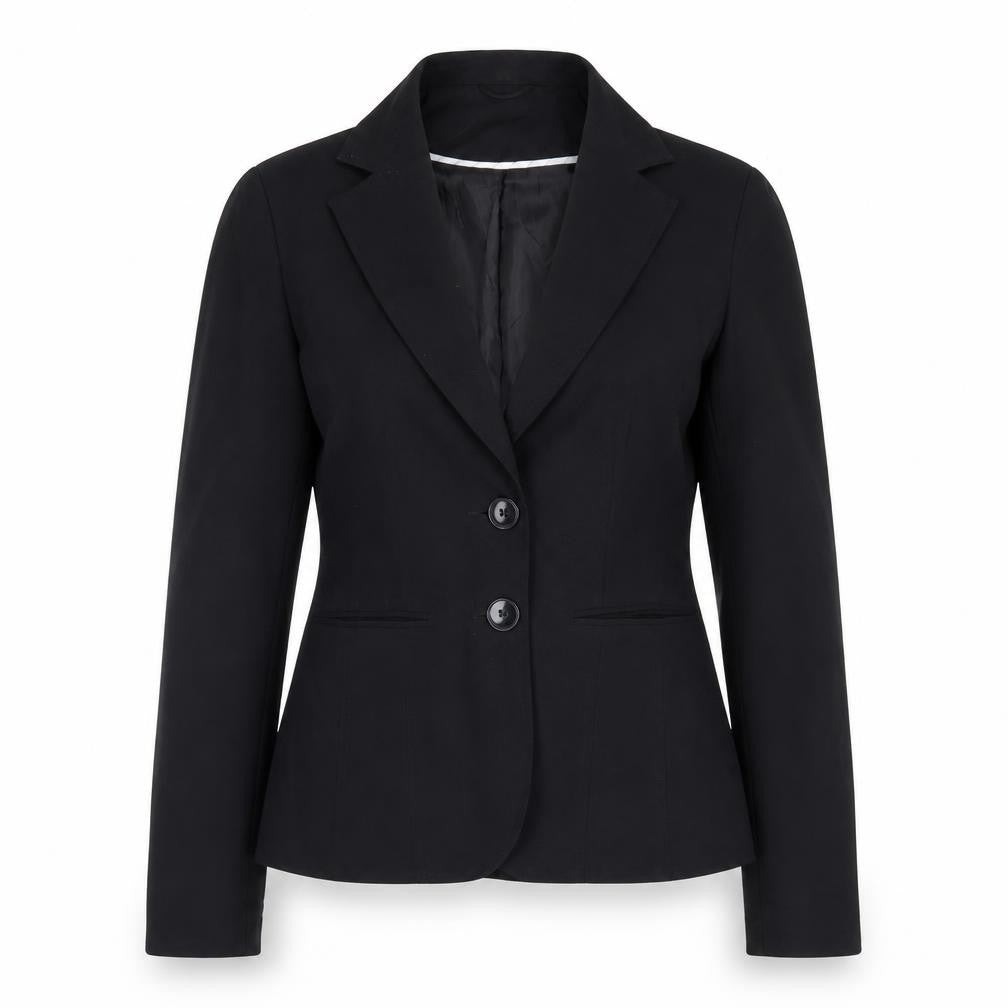 Evie Womens Black Polyester Jacket Suit Jacket Size 10