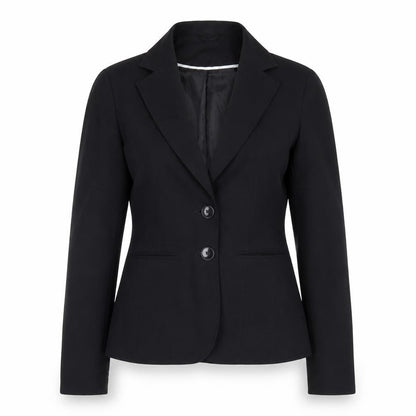 Evie Womens Black Polyester Jacket Suit Jacket Size 10