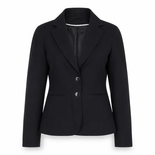 Evie Womens Black Polyester Jacket Suit Jacket Size 10