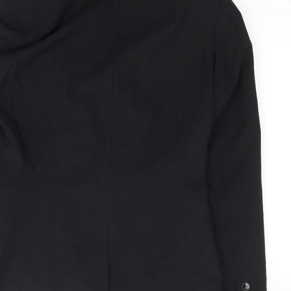 Evie Womens Black Polyester Jacket Suit Jacket Size 10