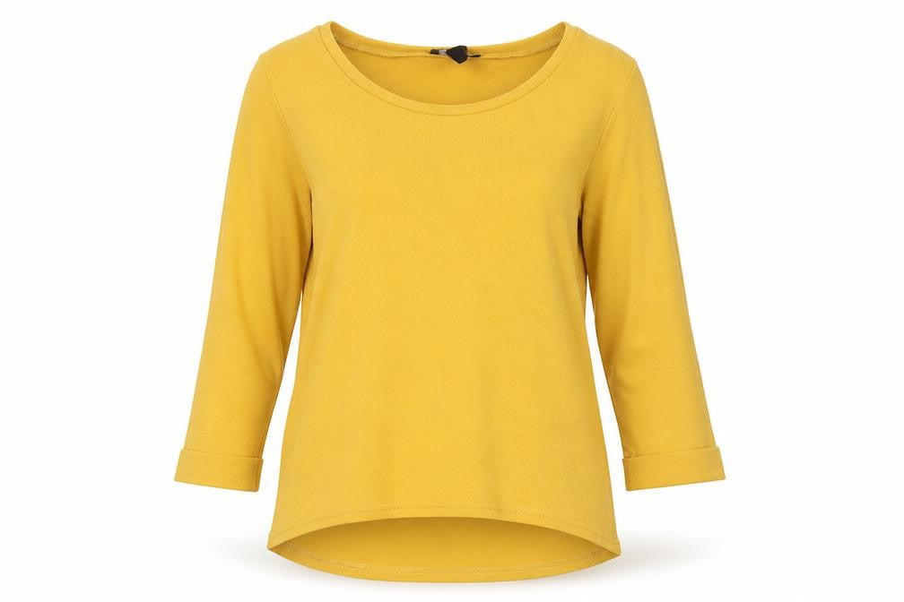 New Look Womens Yellow Round Neck Polyester Pullover Jumper Size 8