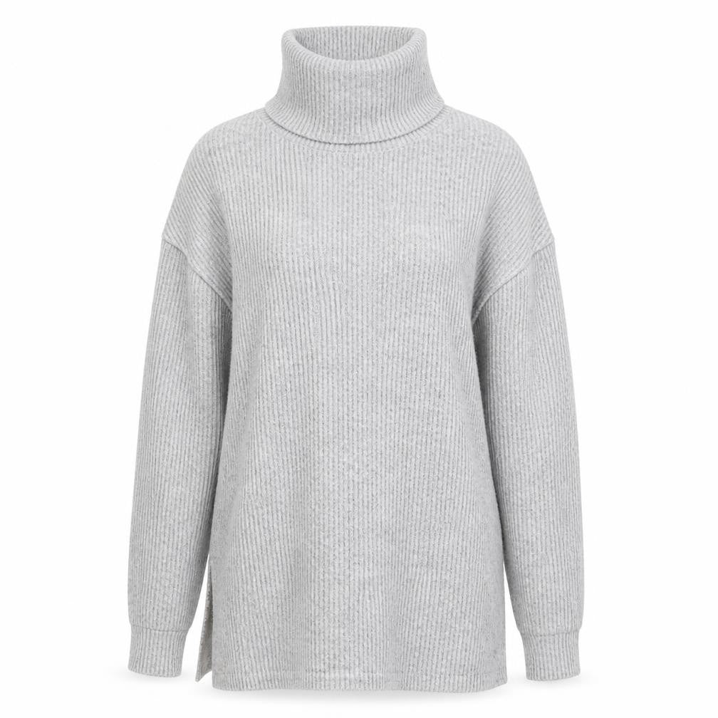 New Look Womens Grey Roll Neck Polyester Pullover Jumper Size S