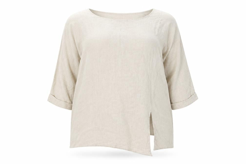 Saloos Womens Beige Round Neck Polyester Pullover Jumper Size 16