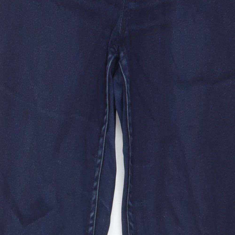 Pieces Womens Blue Cotton Skinny Jeans Size S L30 in Regular Button