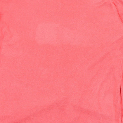Pep&Co Womens Pink Round Neck Acrylic Pullover Jumper Size 14