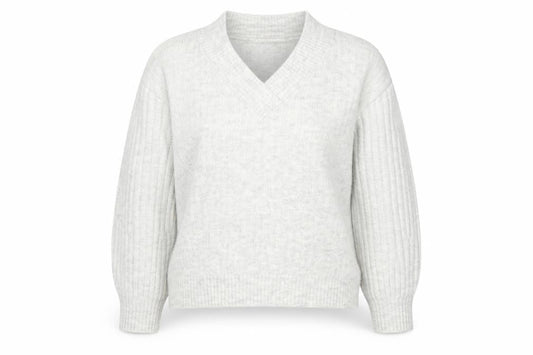Tu Womens White V-Neck Acrylic Pullover Jumper Size 10