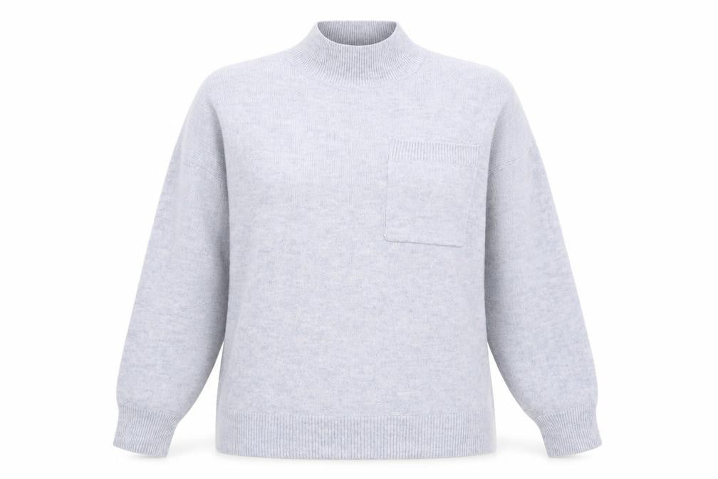 F&F Womens Blue Round Neck Polyester Pullover Jumper Size 14