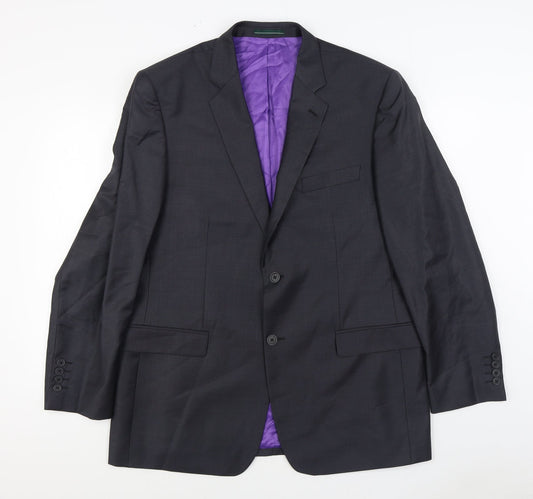 Greenwoods Mens Grey Polyester Jacket Suit Jacket Size 44