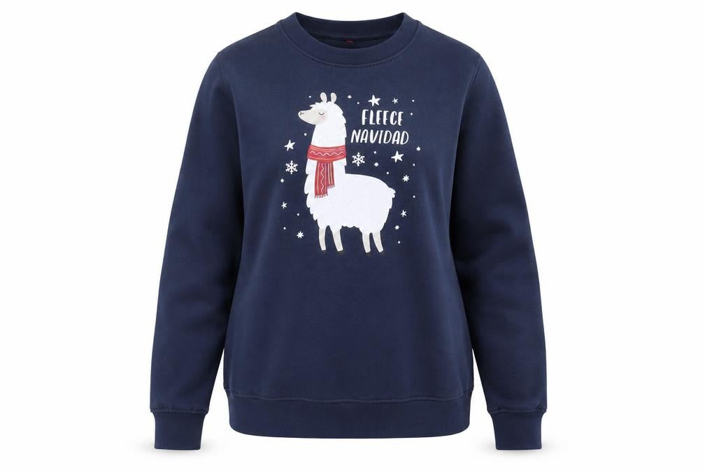 Preworn Womens Blue Cotton Pullover Sweatshirt Size 8 Pullover