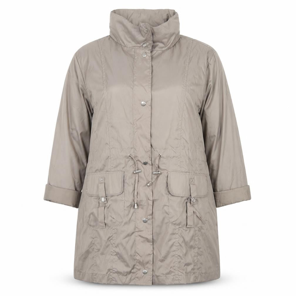 La Maison Du jersey Womens Brown Jacket Size 18 Zip