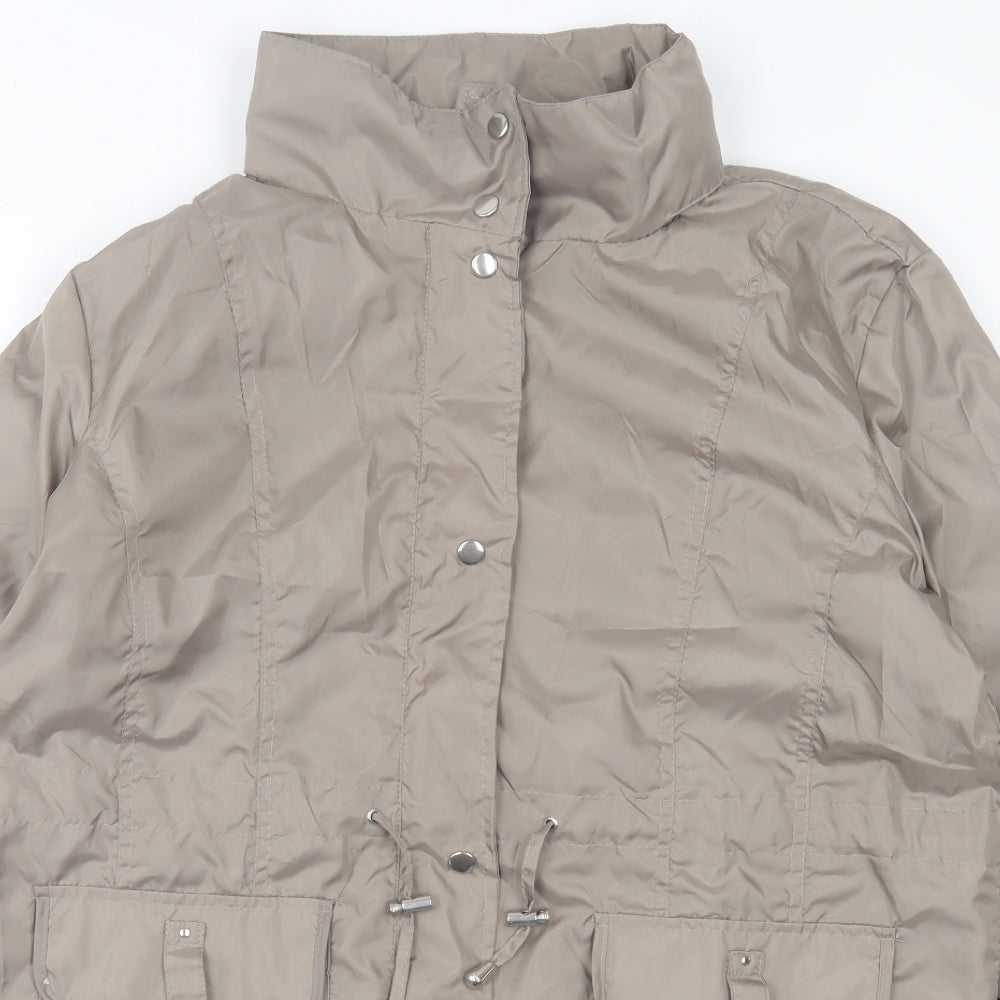 La Maison Du jersey Womens Brown Jacket Size 18 Zip