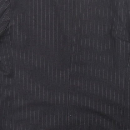 Remus Uomo Mens Grey Striped Wool Jacket Suit Jacket Size 44
