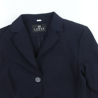 Preloved LEBEK Womens Blue Jacket Size 12 - Detail