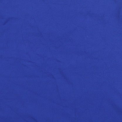 Preworn Womens Blue Viscose Basic T-Shirt Size XL V-Neck