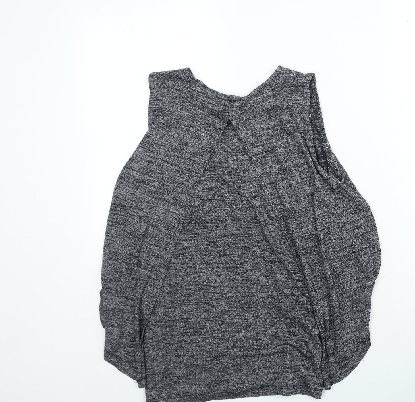 Ripe Womens Grey Polyester Basic Tank Size XS Round Neck