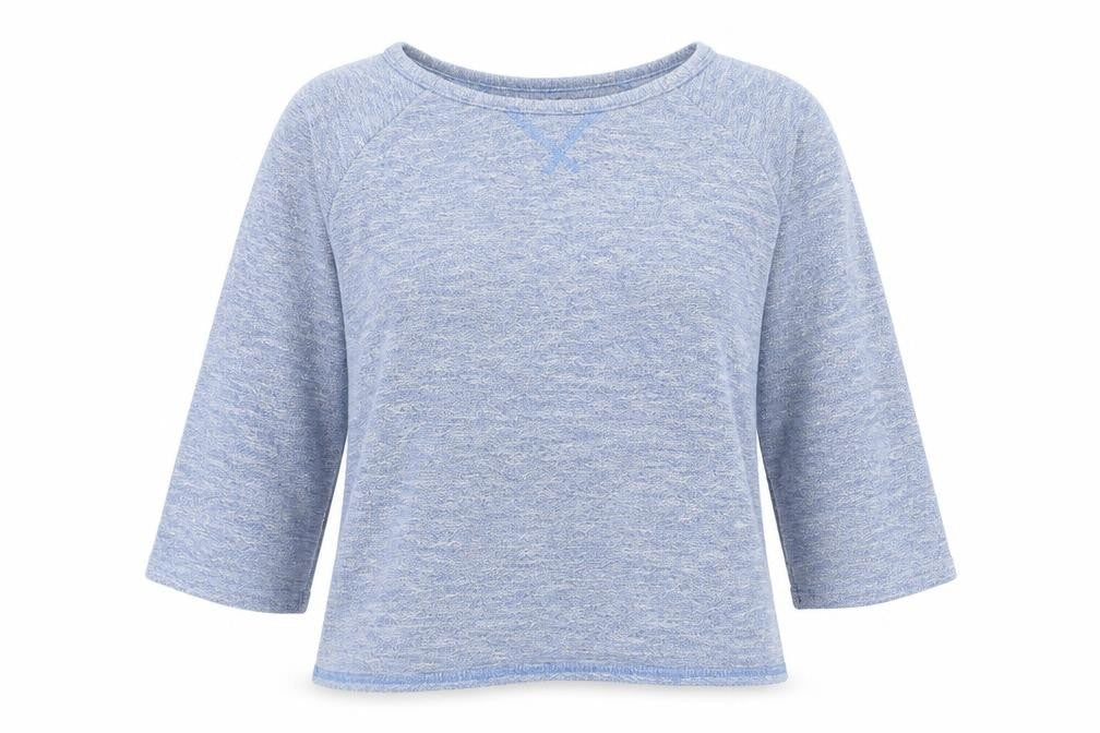 Oasis Womens Blue Round Neck Polyester Pullover Jumper Size XS
