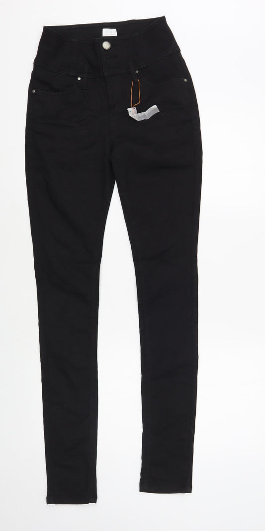 b.young Womens Black Cotton Skinny Jeans Size 26 in L32 in Regular Button