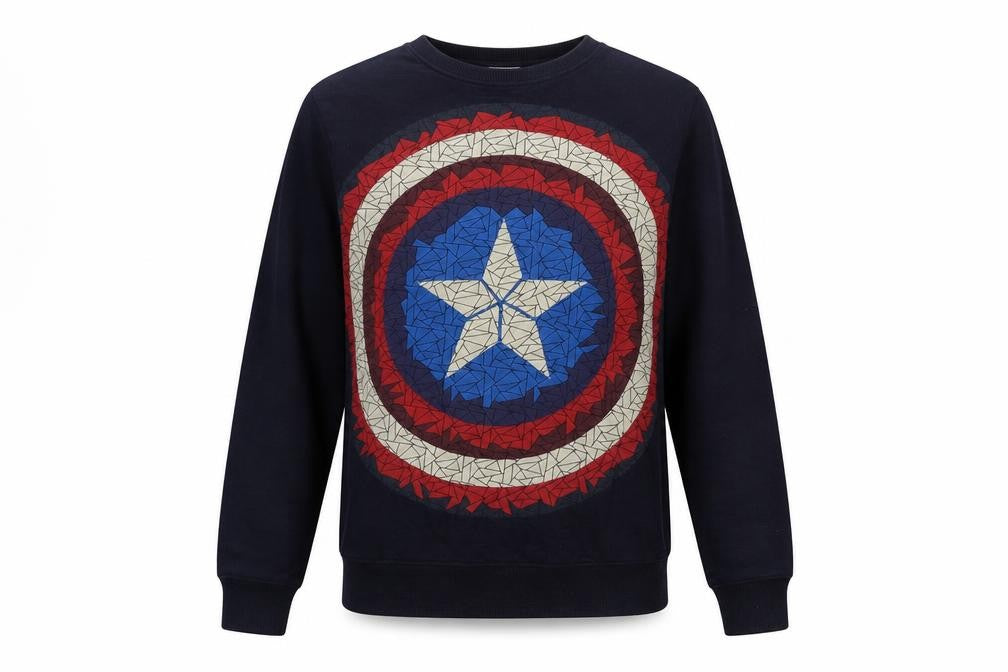SPLASH Womens Blue Cotton Pullover Sweatshirt Size XS Pullover - Avengers