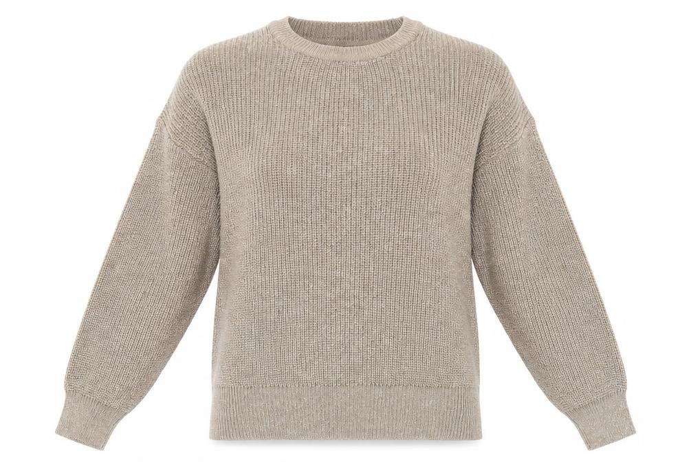 Primark Womens Gold Round Neck Acrylic Pullover Jumper Size 12 - Glitter