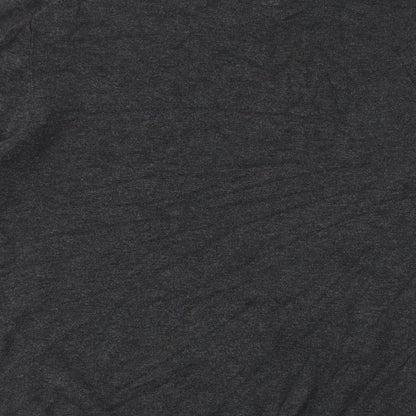 Debenhams Mens Grey V-Neck Viscose Pullover Jumper Size L