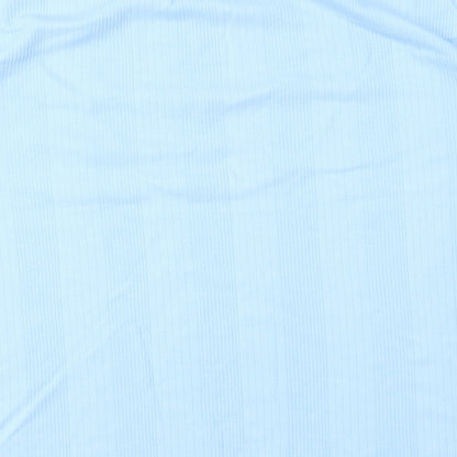 Paramount Womens Blue Cotton Basic T-Shirt One Size Round Neck
