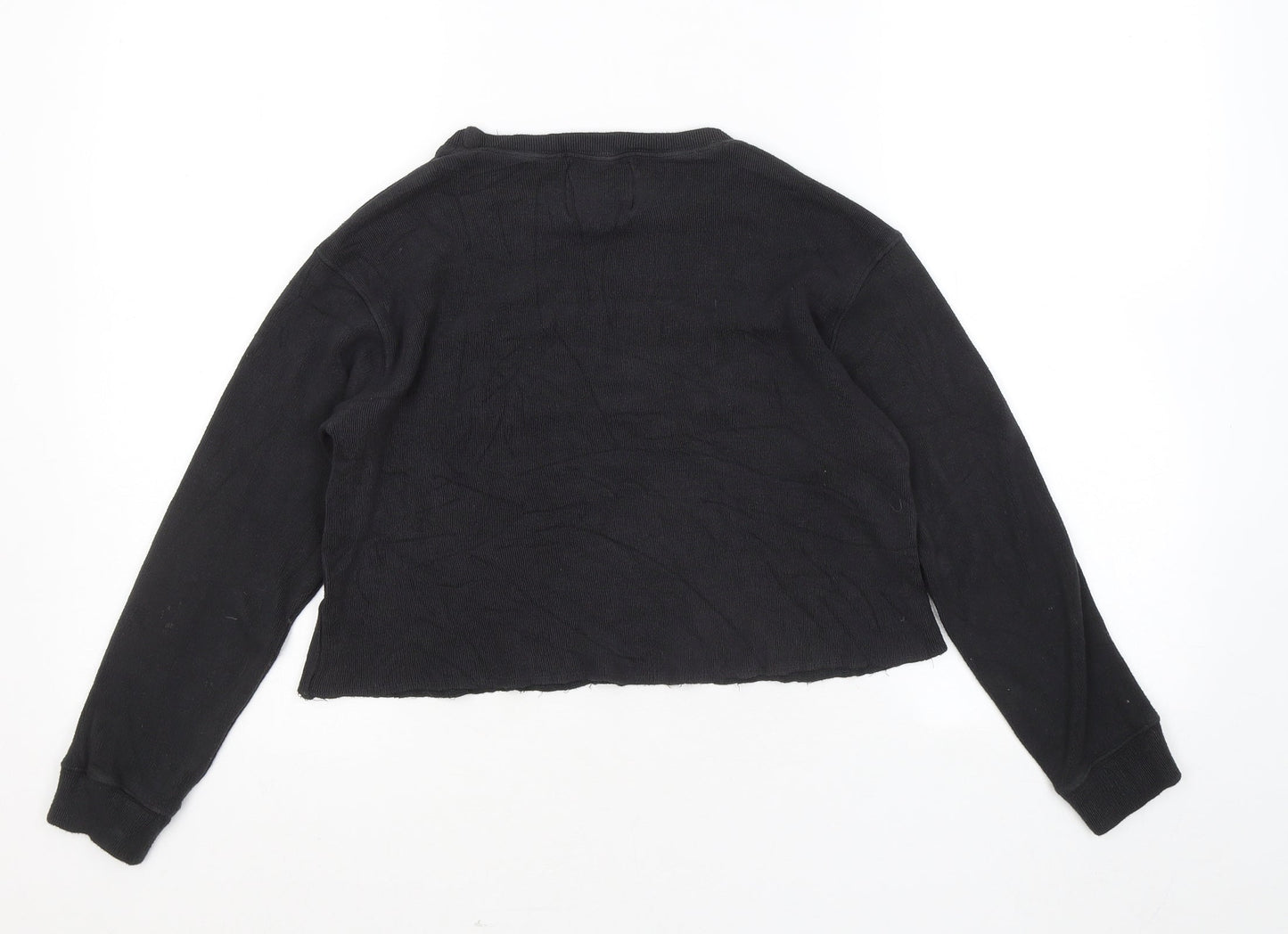 Pull&Bear Womens Grey Round Neck Viscose Pullover Jumper Size S - No Boyfriends No Drama