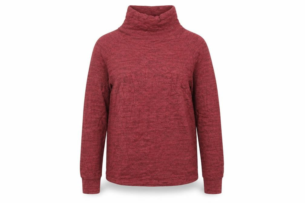 NEXT Womens Red Mock Neck Viscose Pullover Jumper Size 10