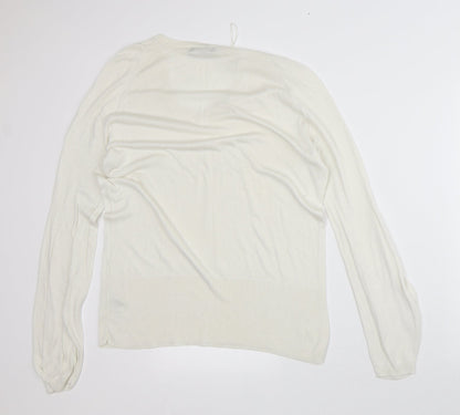 Autograph Womens White Modal Pullover Sweatshirt Size 12