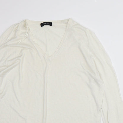 Autograph Womens White Modal Pullover Sweatshirt Size 12