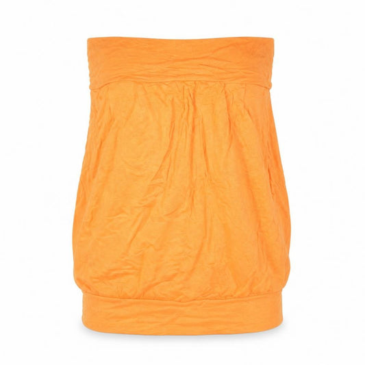 Papaya Womens Orange Viscose Basic Tank Size 10 Off the Shoulder