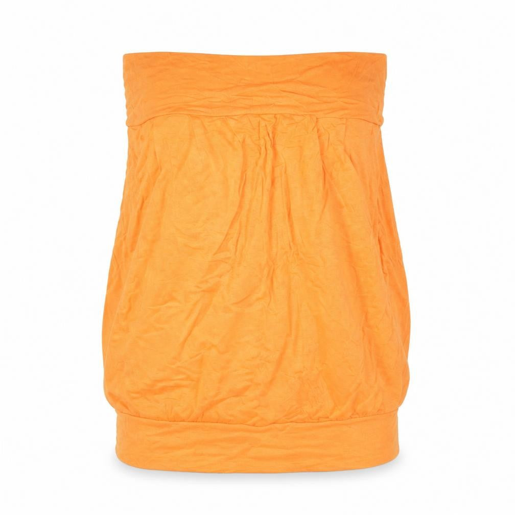 Papaya Womens Orange Viscose Basic Tank Size 10 Off the Shoulder