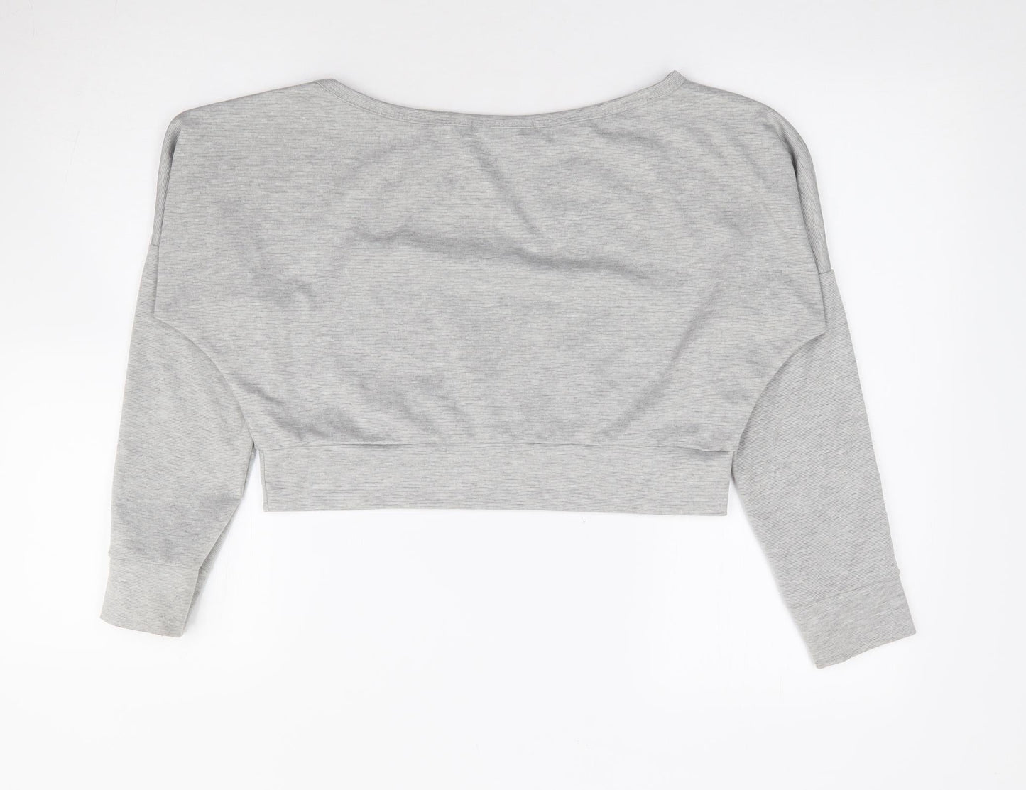 Femme Luxe Womens Grey Polyester Pullover Sweatshirt Size M Pullover
