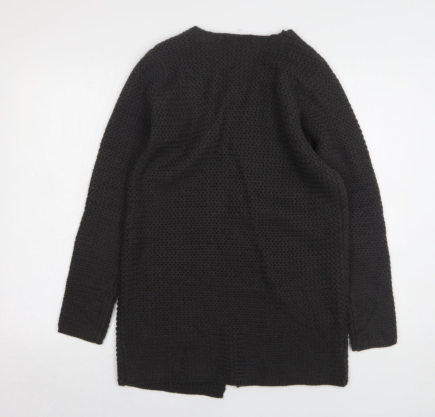 George Womens Grey Round Neck Acrylic Cardigan Jumper Size 10