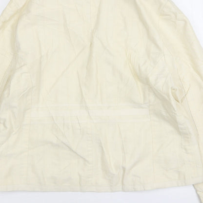 Atmosphere Womens Beige Cotton Jacket Blazer Size 16
