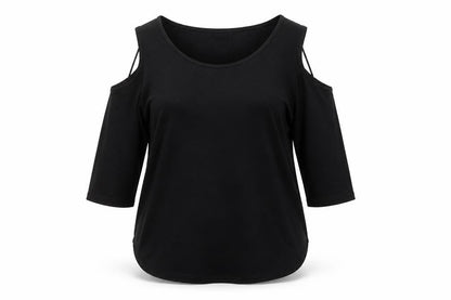 Select Womens Black Round Neck Polyester Pullover Jumper Size 14