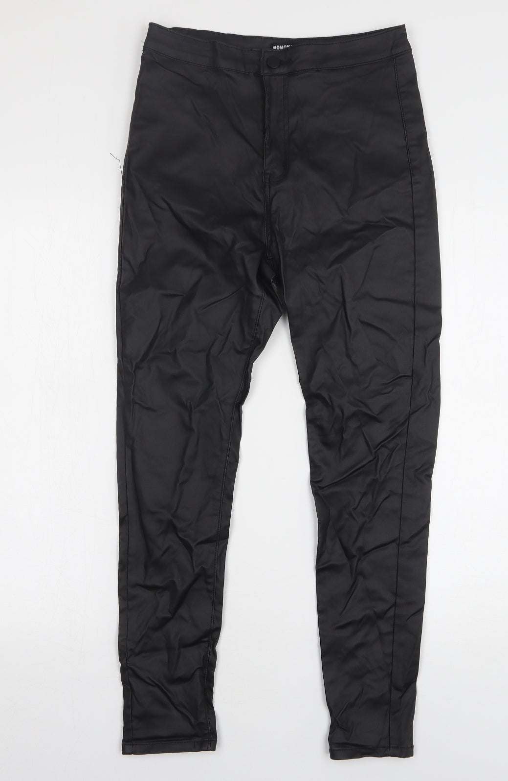 Momokrom Womens Black Viscose Skinny Jeans Size 12 L27 in Regular