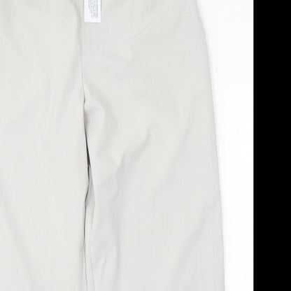 Nightingales Womens Grey Polyester Trousers Size 38 L30 in Regular