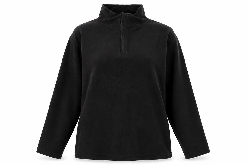Infinity Woman Womens Black Polyester Pullover Sweatshirt Size XL Zip