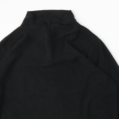 Infinity Woman Womens Black Polyester Pullover Sweatshirt Size XL Zip