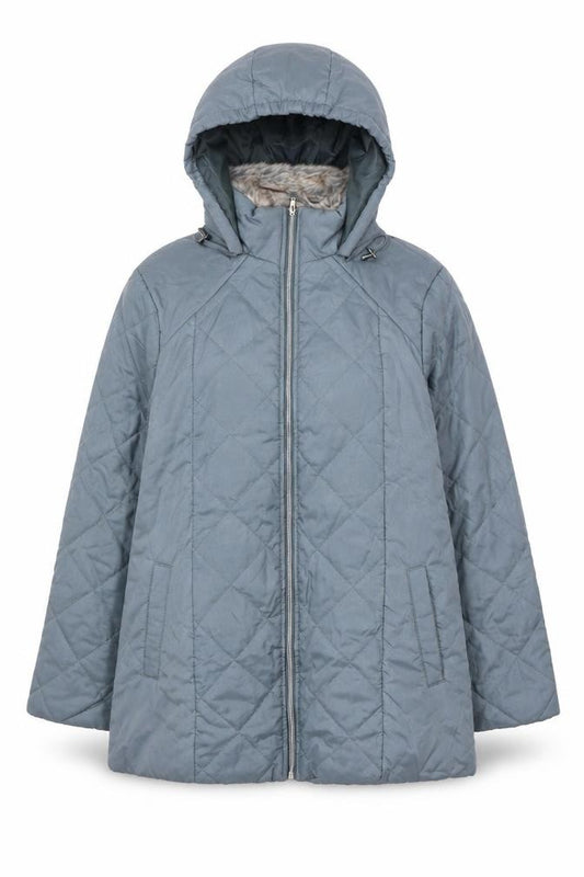 Anne De Lancay Womens Blue Jacket Size M Zip