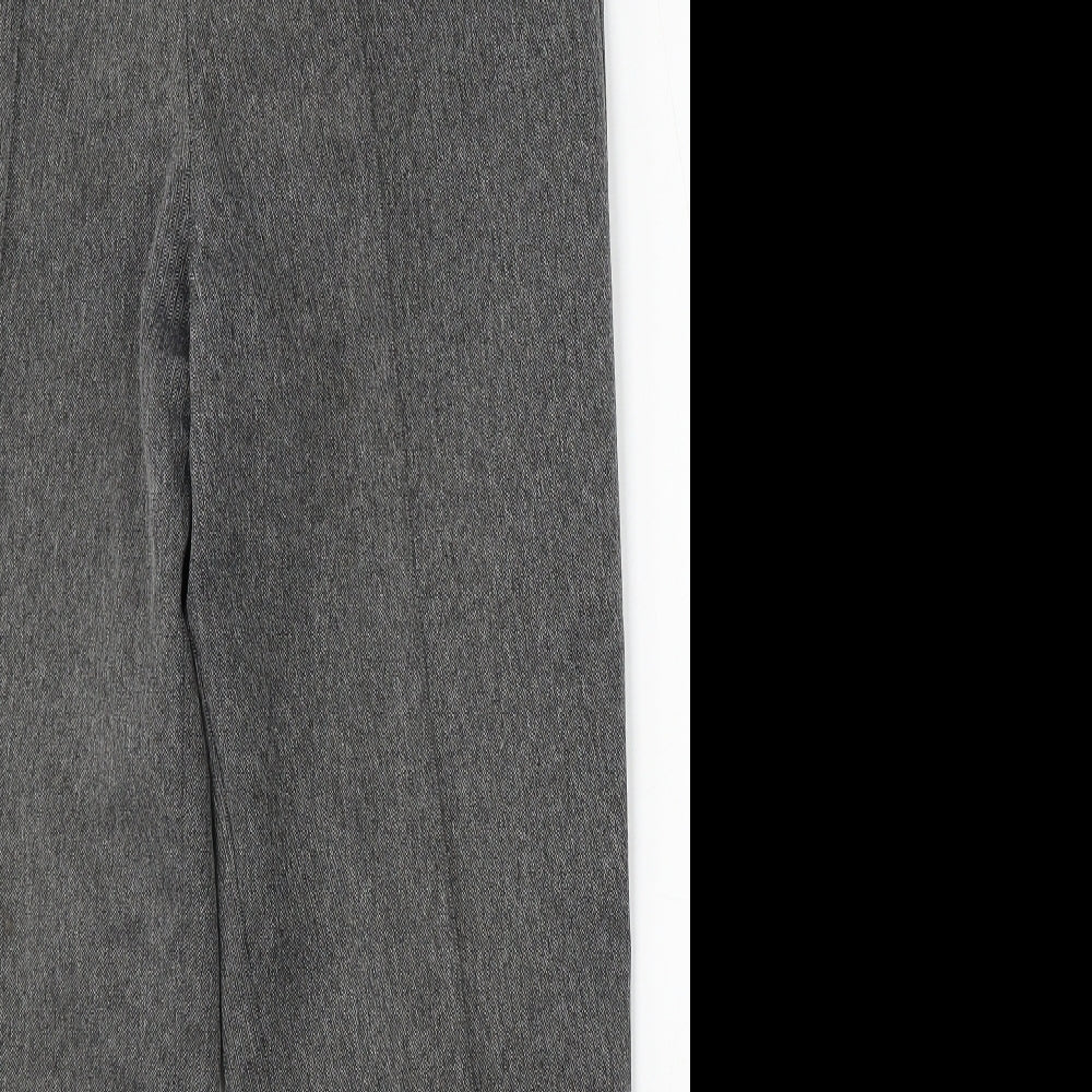 Marks and Spencer Womens Grey Polyester Trousers Size 16 L29 in Regular